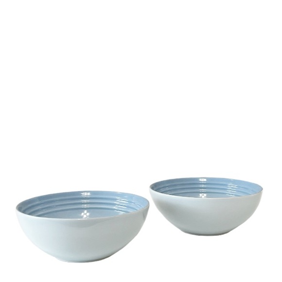 Le Creuset Dining New Le Creuset Set2 Coastal Blue Cereal Bowls Poshmark